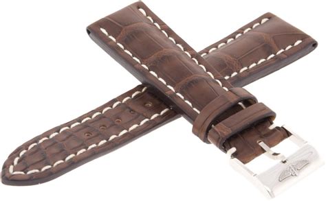 Breitling Brown Crocodile Strap 24/20 756P / 754P .